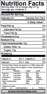 Cranberry Sauce Nutrition Data Lucifit