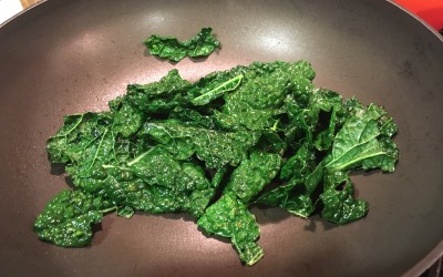 Kale Chips on the Stove Top